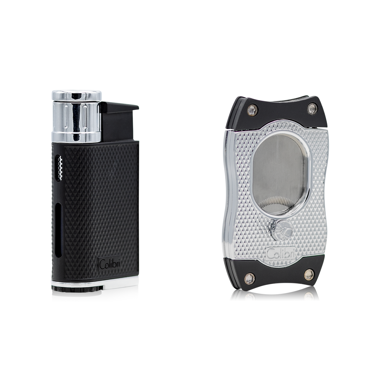 DUO Evo Lighter + S-Cut Silver | Colibri-Lighter - Cutter-Cuban Ashes