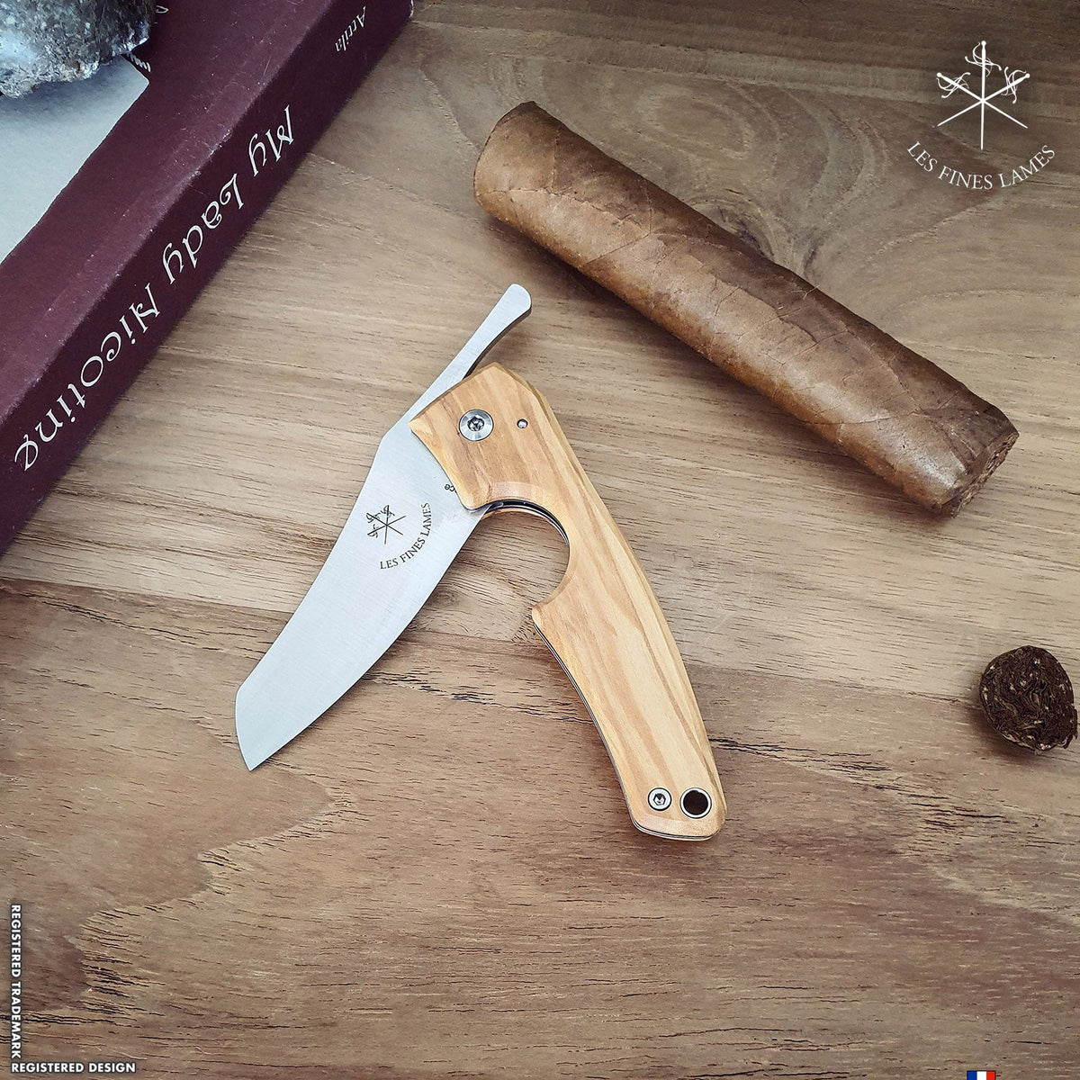 Le Petit - Compass - Cuba Olive | Les Fines Lames-Cutter-Cuban Ashes