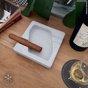 Dyad - Concrete Ashtray - Grey | Les Fines Lames - Cuban Ashes