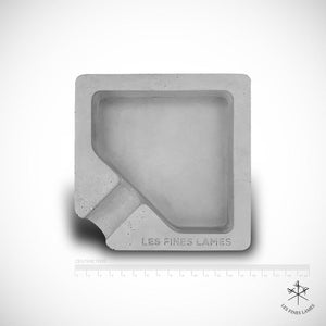 Monad - Concrete Ashtray - Grey | Les Fines Lames - Cuban Ashes