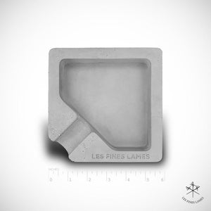 Monad - Concrete Ashtray - Grey | Les Fines Lames - Cuban Ashes