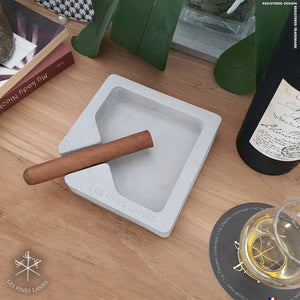 Monad - Concrete Ashtray - Grey | Les Fines Lames - Cuban Ashes