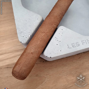 Monad - Concrete Ashtray - Grey | Les Fines Lames - Cuban Ashes